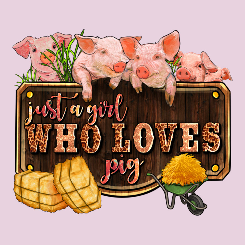 Just A Girl Who Loves Pig Olivia Ladies Tee by OliviaCreatesArt | Teevron