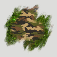 Camouflage Glitter Patch Zipper Hoodie | Teevron