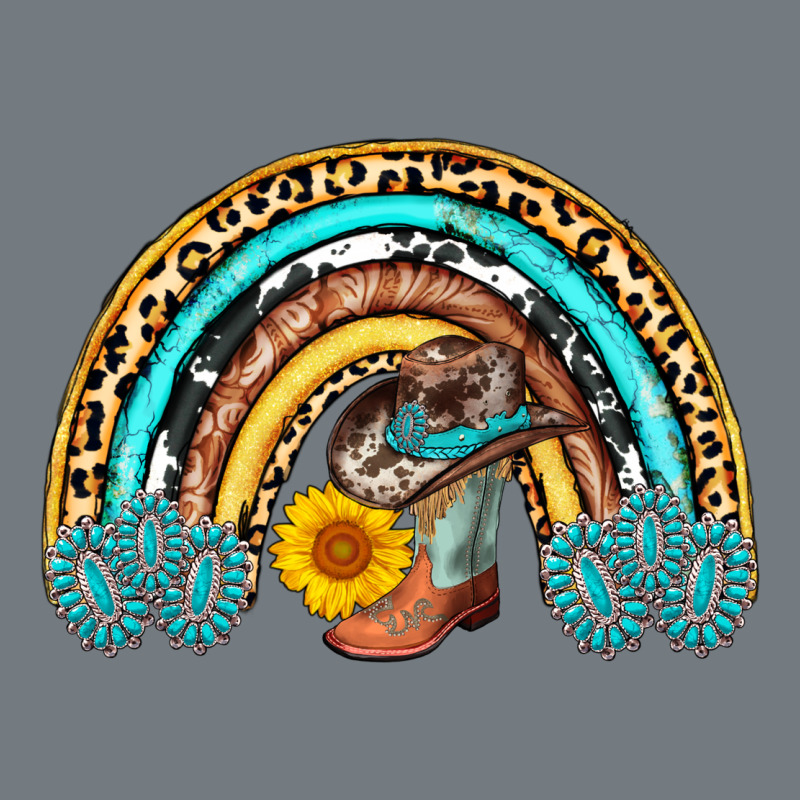 Cowboy Boots And Hat Rainbow Heavyweight Sweatshirt by AdoDesignShop | Teevron