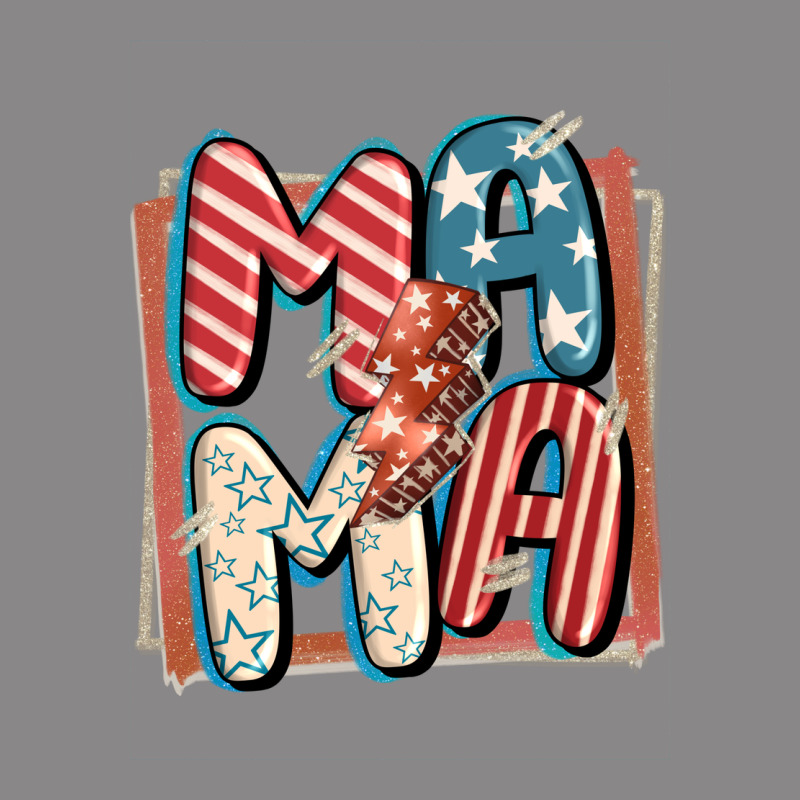 4th Of July Mama With Lightning Bolt Vintage Tee by FaDigitalArtStudio | Teevron
