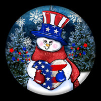Patriotic Snowman Ornament 4th Of July Premium Tee | Teevron