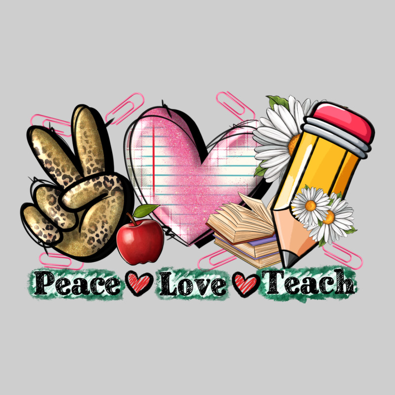 Peace Love Teach Premium Tee by CowGirlArtShop | Teevron
