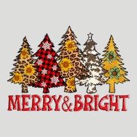 Merry And Bright Leopard Christmas Trees Zipper Hoodie | Teevron