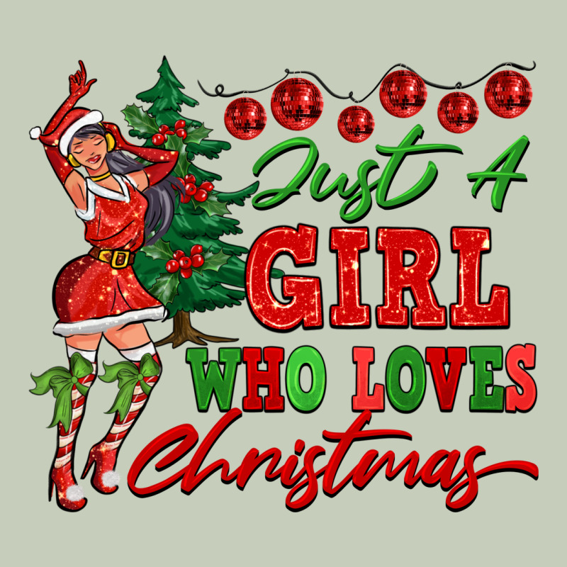 Just A Girl Who Loves Christmas Long Sleeve Tee by FaDigitalArtStudio | Teevron