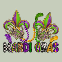 Mardi Gras Skeleton Hands  Fleur De Lis Ladies Tee | Teevron