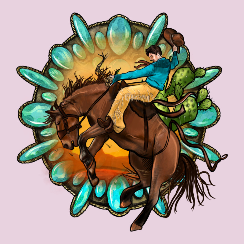 Gemstone Cowboy Ladies Tee by OliviaCreatesArt | Teevron