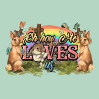 Oh How He Loves Us Cross Easter Day Classic Tee | Teevron
