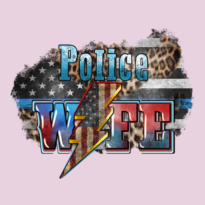 Police Wife Lightning Bolt 4th Of July Classic Tee by HowdyJamesFarm | Teevron