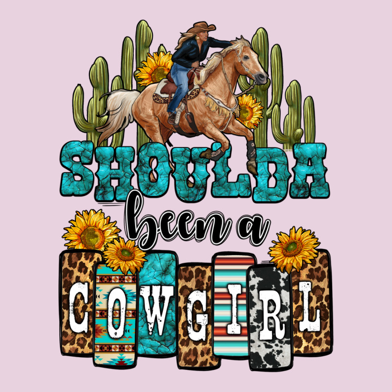 Shoulda Been A Cowgirl Ladies Tee by OliviaCreatesArt | Teevron