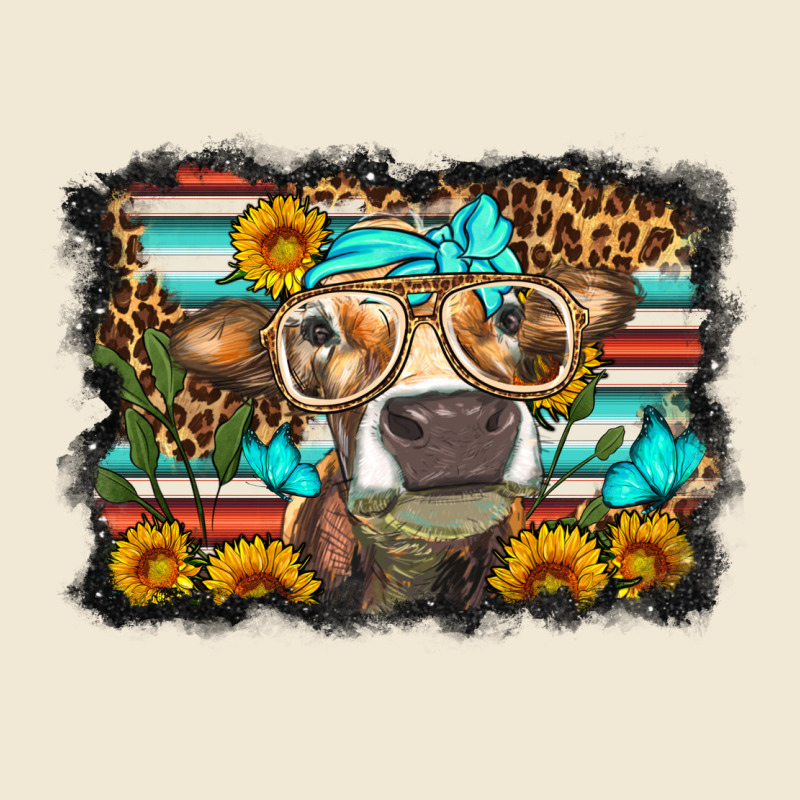 Sunflower Cow Olivia Ladies Tee by OliviaCreatesArt | Teevron