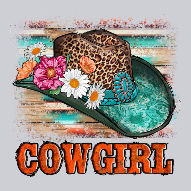 Cowgirl Hat Flowers Leopard And  Leather Heavyweight Sweatshirt by AdoDesignShop | Teevron