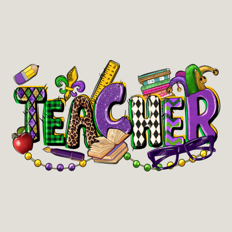 Teacher Mardi Gras Heavy Core Tee by CowGirlArtShop | Teevron