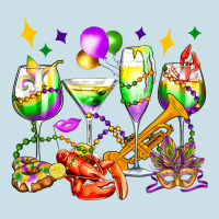 Mardi Gras Wine Glasses Olivia Ladies Tee | Teevron