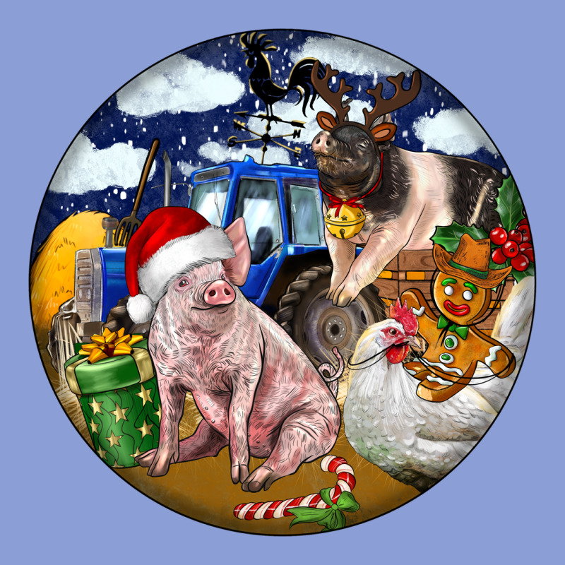 Farm And Pig Long Sleeve Tee by FaDigitalArtStudio | Teevron
