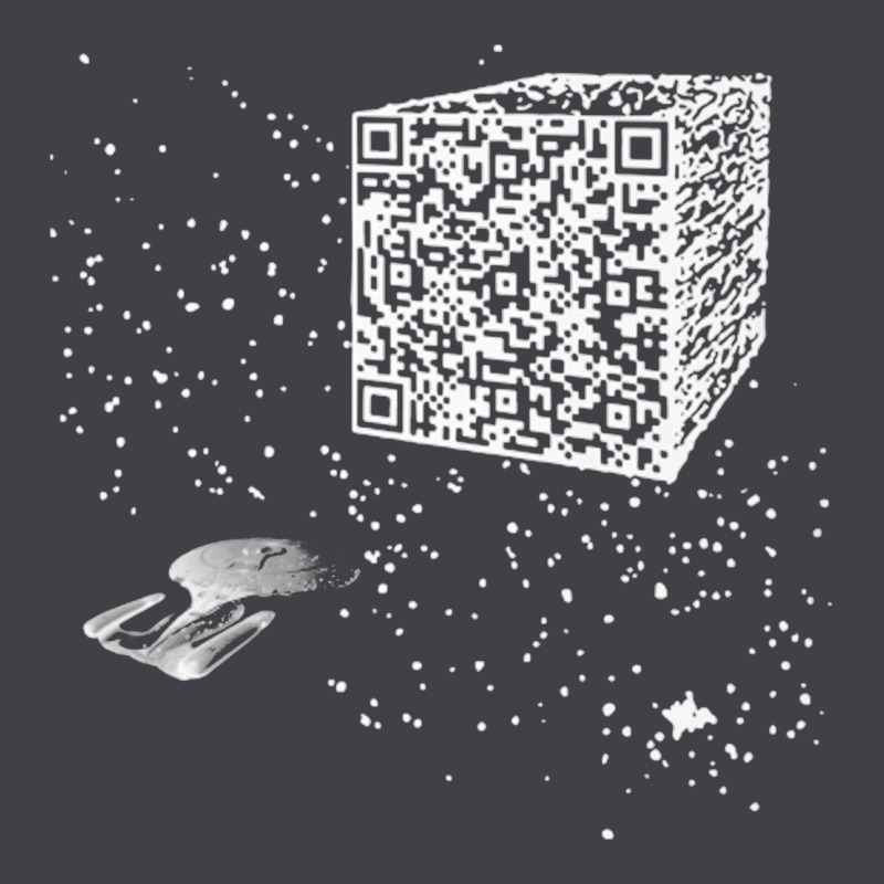 Qr Code Cube We Are The Borg Heavyweight Hoodie by linhVisuals | Teevron