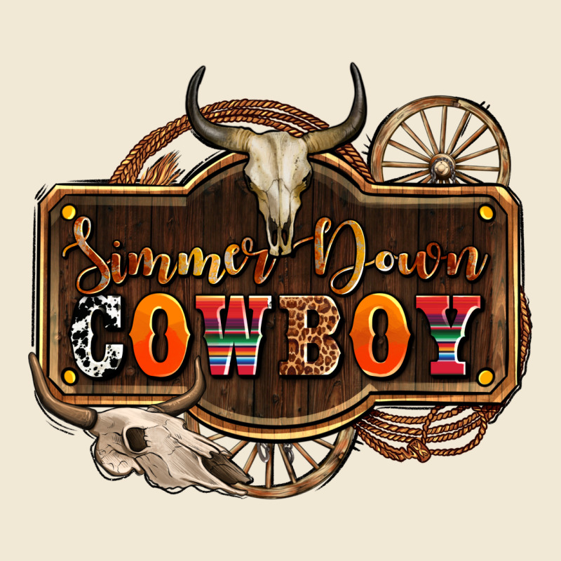 Simmer Down Cowboy Olivia Ladies Tee by OliviaCreatesArt | Teevron