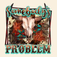 Somebody's Problem Bull Skull Vintage Hoodie | Teevron