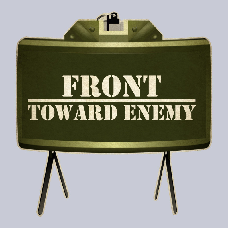 Front Toward Enemy Distressed Claymore Mine Military Heavyweight Hoodie by linhVisuals | Teevron