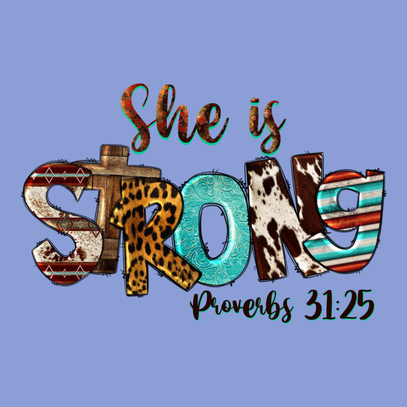 She Is Strong Proverbs 31 25 Long Sleeve Tee by FaDigitalArtStudio | Teevron