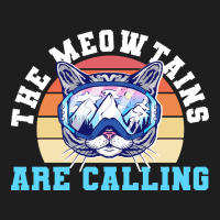 Skiing T  Shirt Ski Goggles Cat The Meowtains Are Calling Skier Winter Heavyweight Hoodie | Teevron