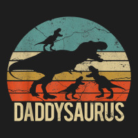 Daddy Dinosaur Daddysaurus 3 Three Kids Xmas Christmas Gift T Shirt Heavyweight Hoodie | Teevron