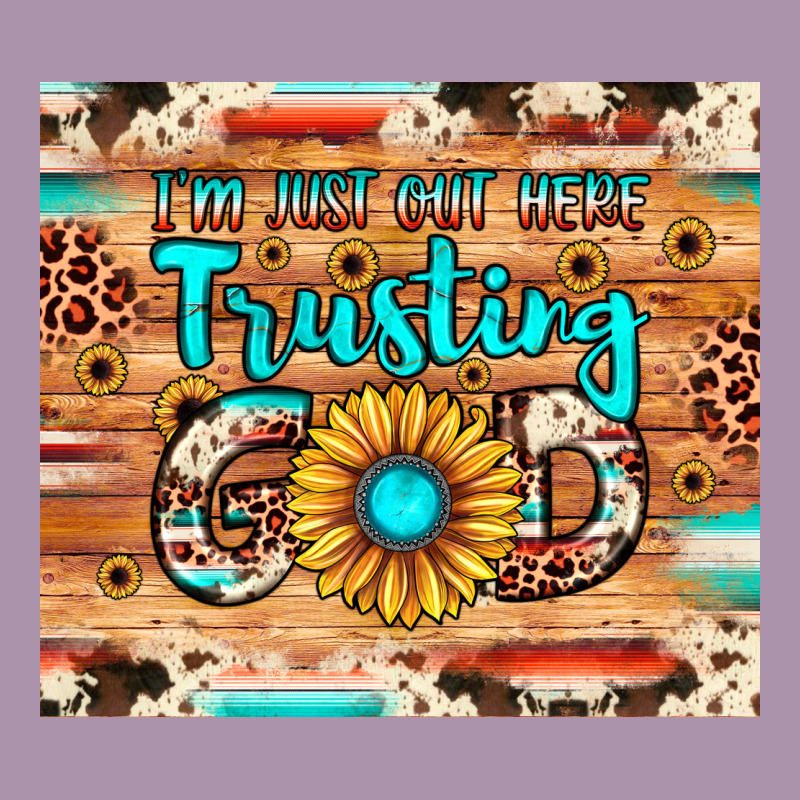 I'm Just Out Here Trusting God Heavyweight Hoodie by JahusDesignShop | Teevron