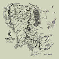 Middle Earth Map [tw] Heavyweight Hoodie | Teevron