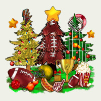 Christmas With American Football Trees Bbs Urban Heavy Tee | Teevron