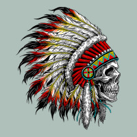 Native American Indian Chief Skull Motorcycle Headdress  T Shirt Heavyweight Hoodie | Teevron