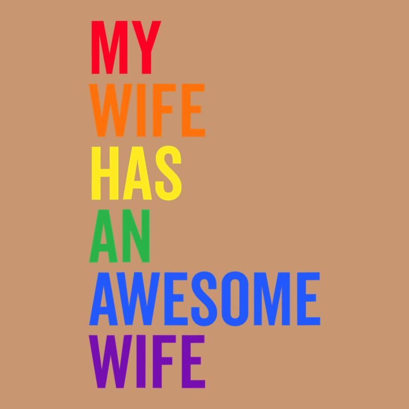 My Wife Has An Awesome Wife Funny Lesbian Wedding Gift T Shirt Heavyweight Hoodie by linhVisuals | Teevron