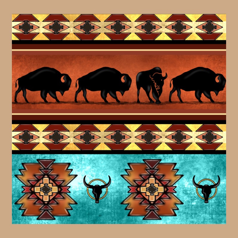 Native American Aztec Seamless Pattern 2 Vintage Hoodie by BundleAndBundleShop | Teevron