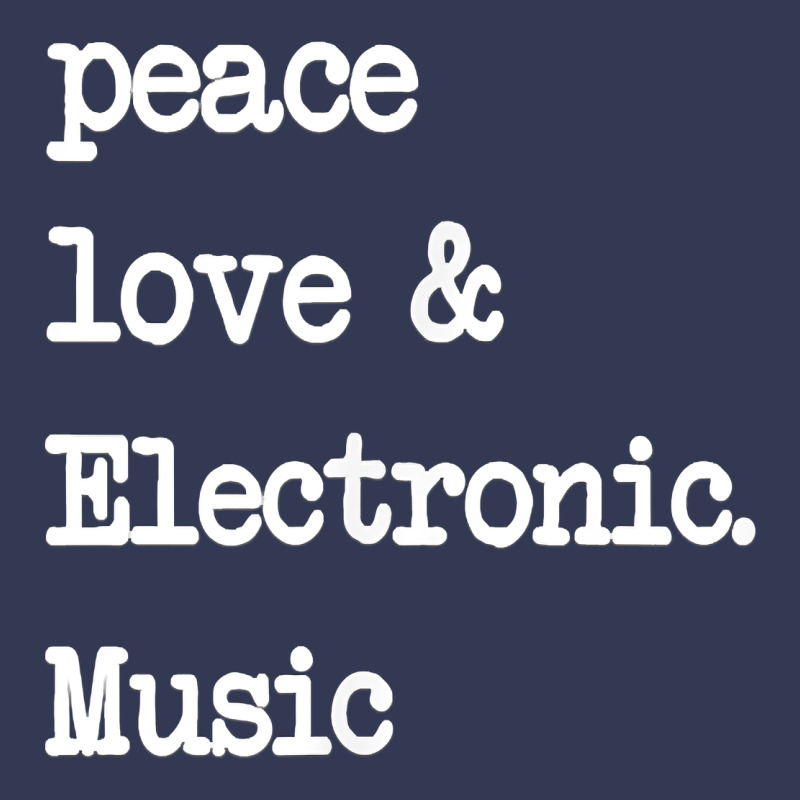Peace Love & Electronic Music  Edm Techno T Shirt Heavyweight Hoodie by linhVisuals | Teevron