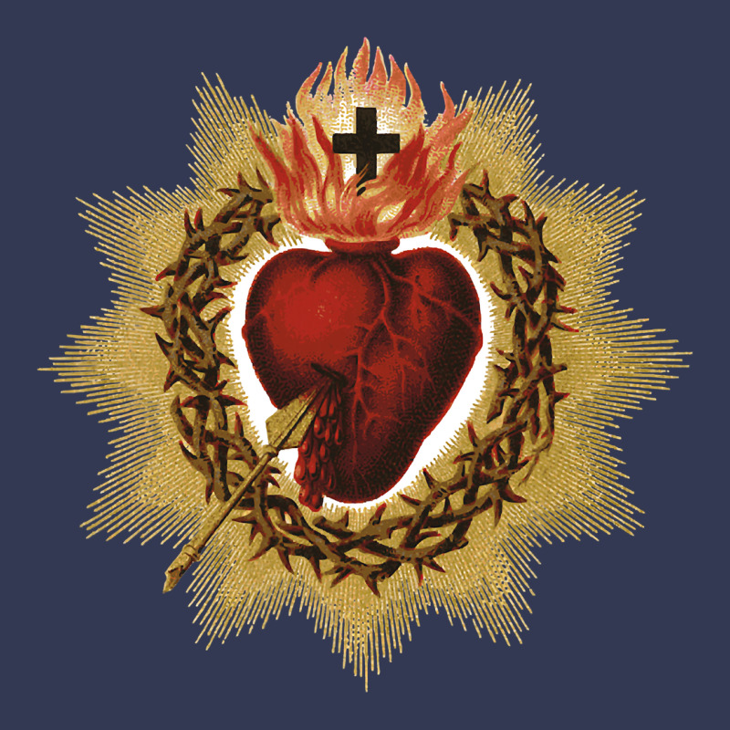 Sacred Heart Of Jesus Catholic Devotion T Shirt Heavyweight Hoodie by linhVisuals | Teevron