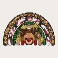 Reindeer Rainbow Christmas Zipper Hoodie | Teevron