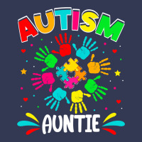 Autistic Auntie Puzzle Support Family Autism Awareness Sweatshirt Heavyweight Hoodie | Teevron