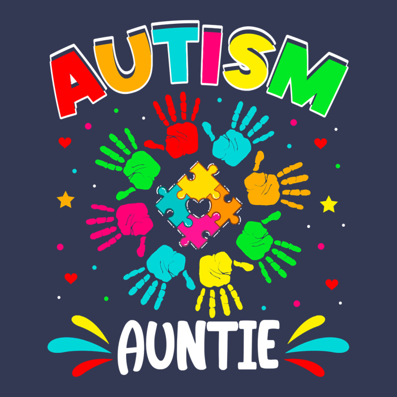 Autistic Auntie Puzzle Support Family Autism Awareness Sweatshirt Heavyweight Hoodie by linhVisuals | Teevron