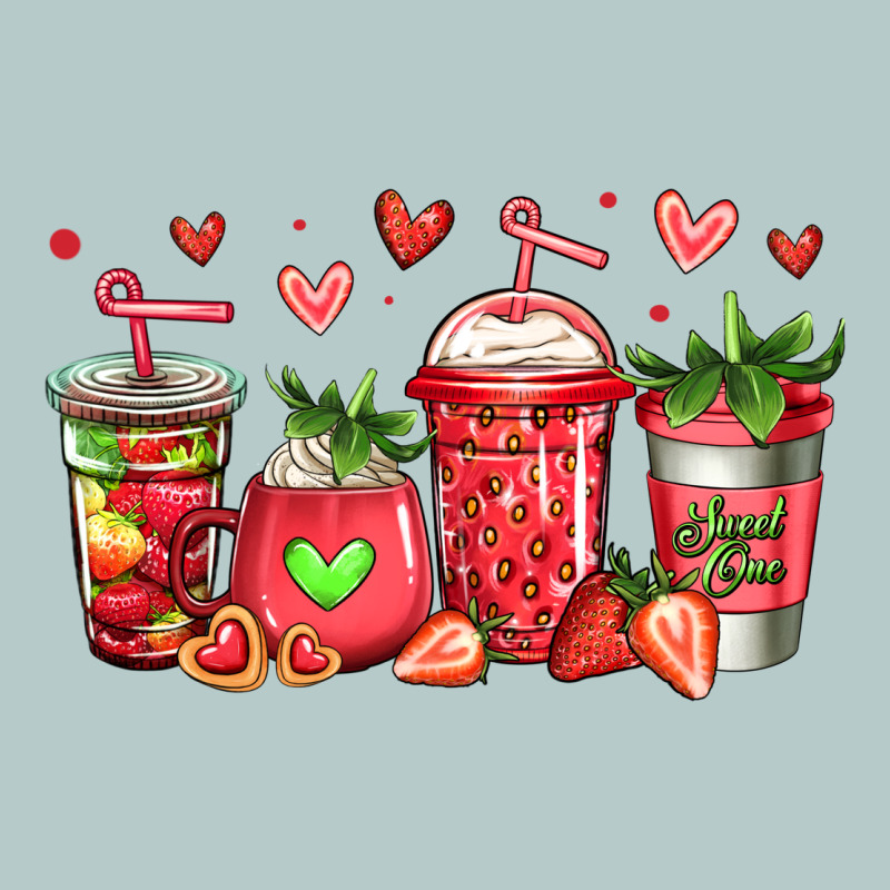 Strawberry Coffee Cups Heavy Core Tee by Jasminsmagicworld | Teevron