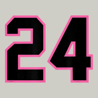 Number 24 Sports Jersey Athlete Fan Pink Black Lucky Number T Shirt Heavyweight Hoodie | Teevron