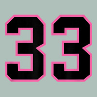 Number 33 Sports Jersey Athlete Fan Pink Black Lucky Number T Shirt Heavyweight Hoodie | Teevron
