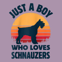 Schnauzer Just A Boy Who Loves Dogs Men Retro Vintage Sunset Raglan Ba Heavyweight Hoodie | Teevron