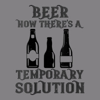 Womens Funny Beer Now There's A Temporary Solution Drinking Design V N Heavyweight Hoodie | Teevron