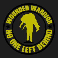 Wounded Warrior No One Left Behind War Veteran Heavyweight Hoodie | Teevron
