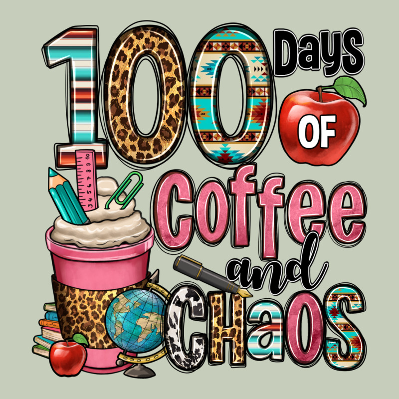 Hundred Days Of Coffee And Chaos Ladies Tee by OliviaCreatesArt | Teevron
