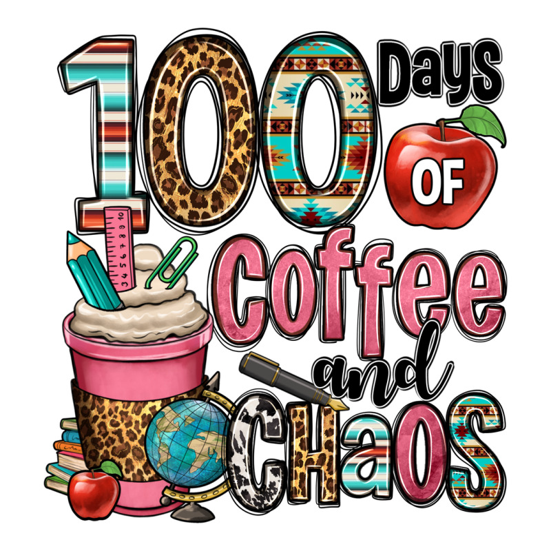 Hundred Days Of Coffee And Chaos Ladies Tee by OliviaCreatesArt | Teevron