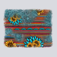 Sunflower Gemstone Serape Background Zipper Hoodie | Teevron