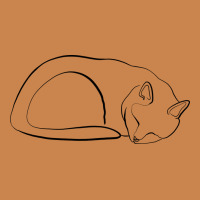Sleeping Cat Line Art Heavyweight Hoodie | Teevron