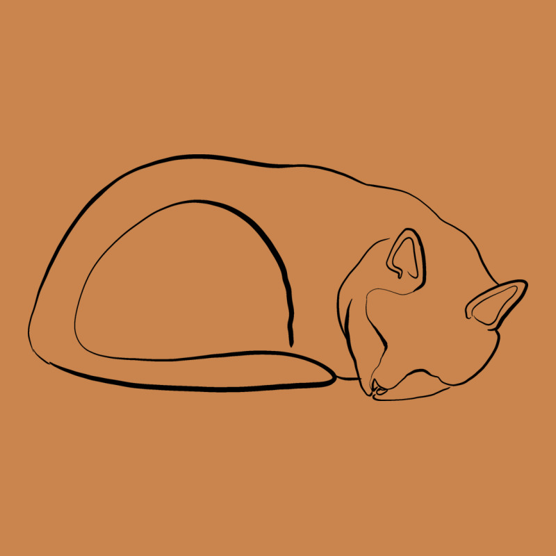 Sleeping Cat Line Art Heavyweight Hoodie by linhVisuals | Teevron