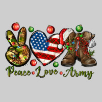 Peace Love Army Christmas 4th Of July Premium Tee | Teevron