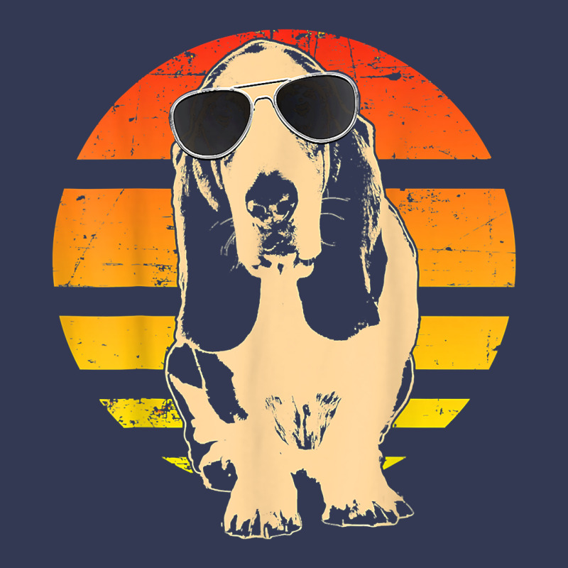 Retro Basset Hound T Shirt Men Women Kids Gift T Shirt Heavyweight Hoodie by linhVisuals | Teevron
