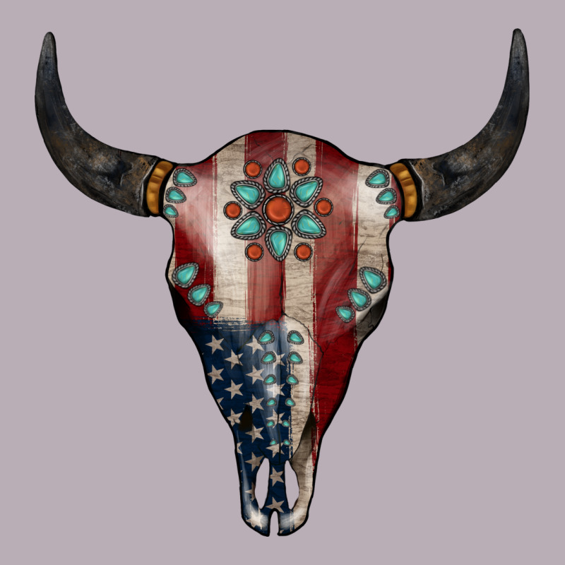 American Bull Skull Gemstone Vintage Tee by Jasminsmagicworld | Teevron